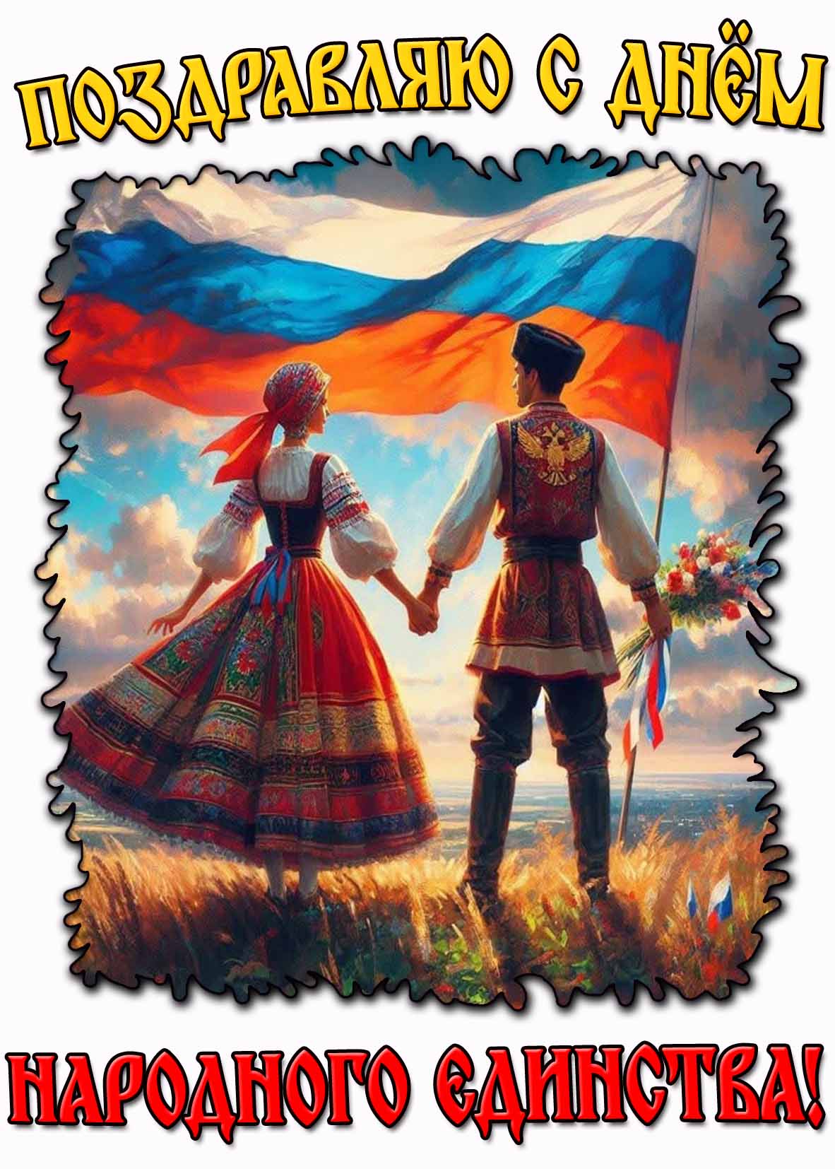 Картинка поздравляю с днём народного единства!