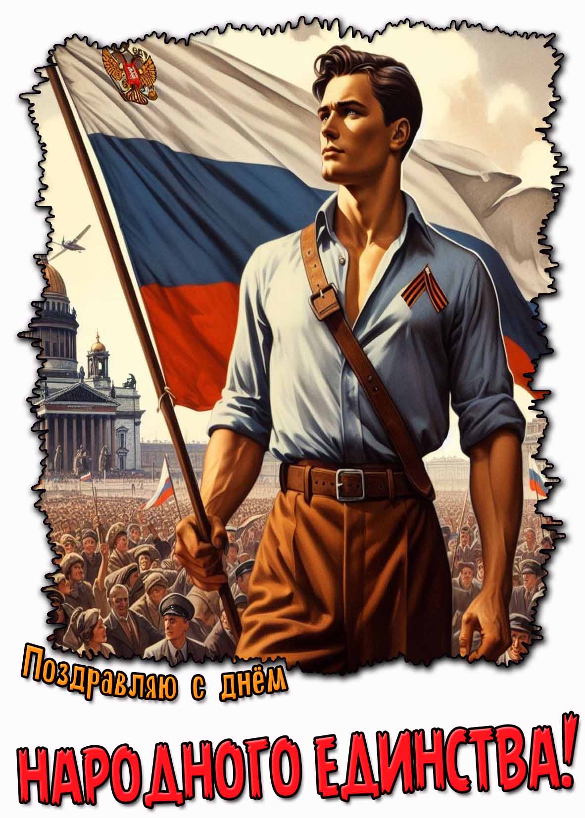 Открытка поздравляю с днём народного единства