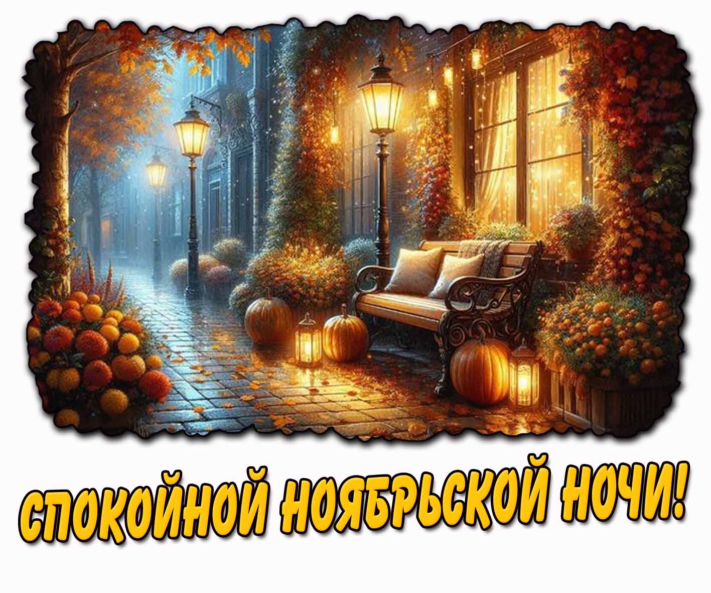 Картинка спокойной ноябрьской ночи