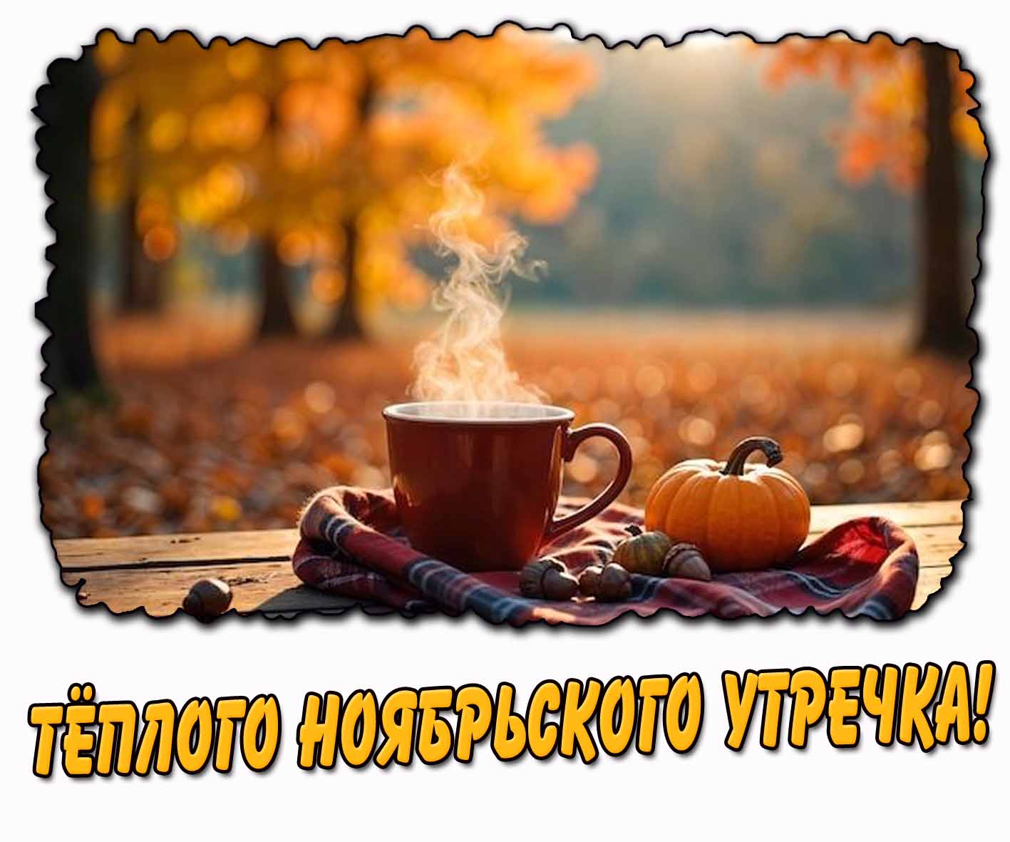 Картинка тёплого ноябрьского утречка