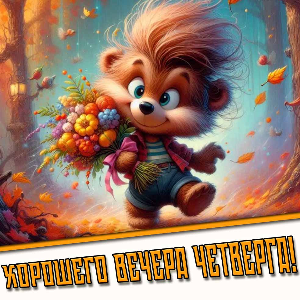 Осенняя картинка хорошего вечера четверга
