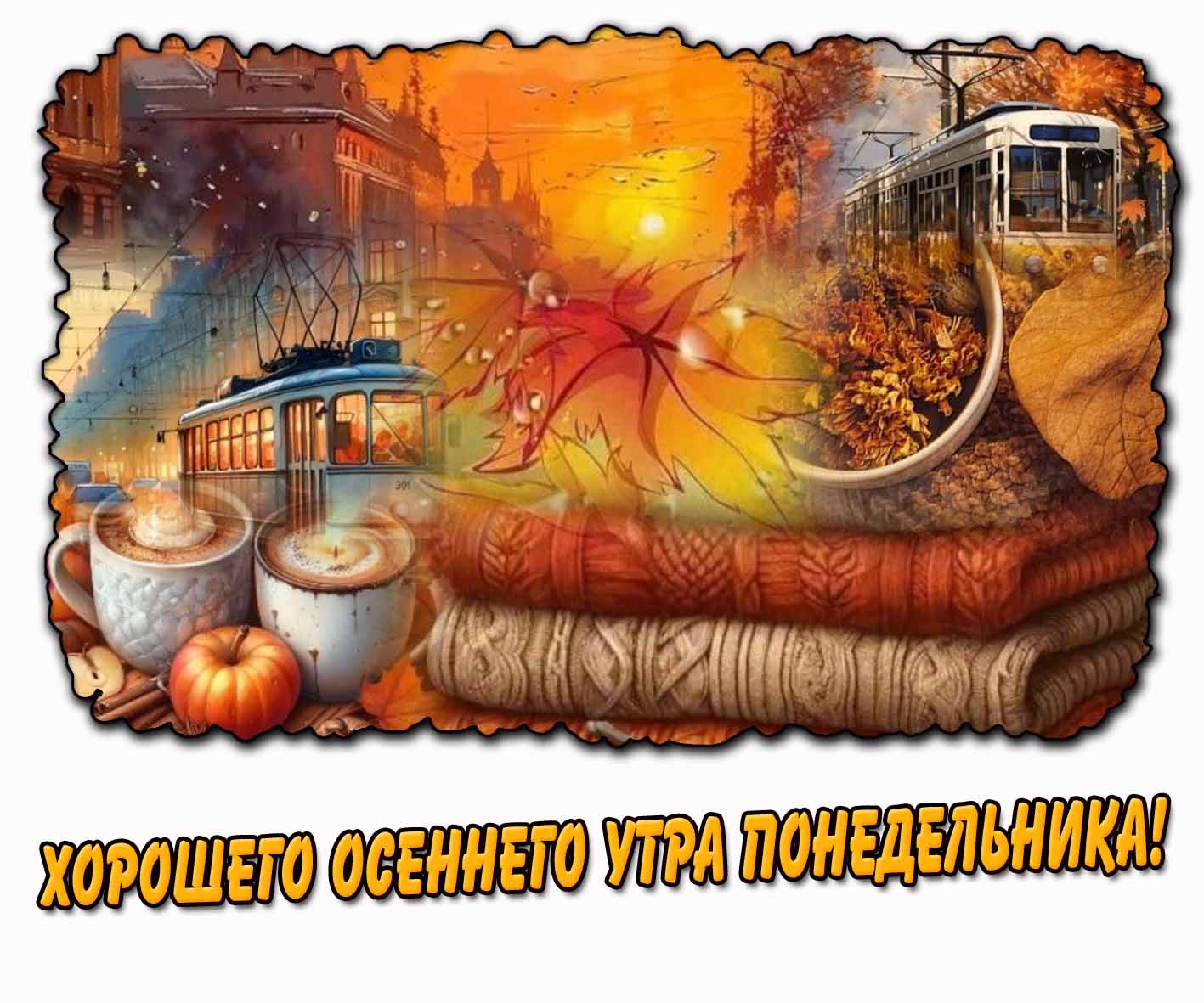 Картинка хорошего осеннего утра понедельника