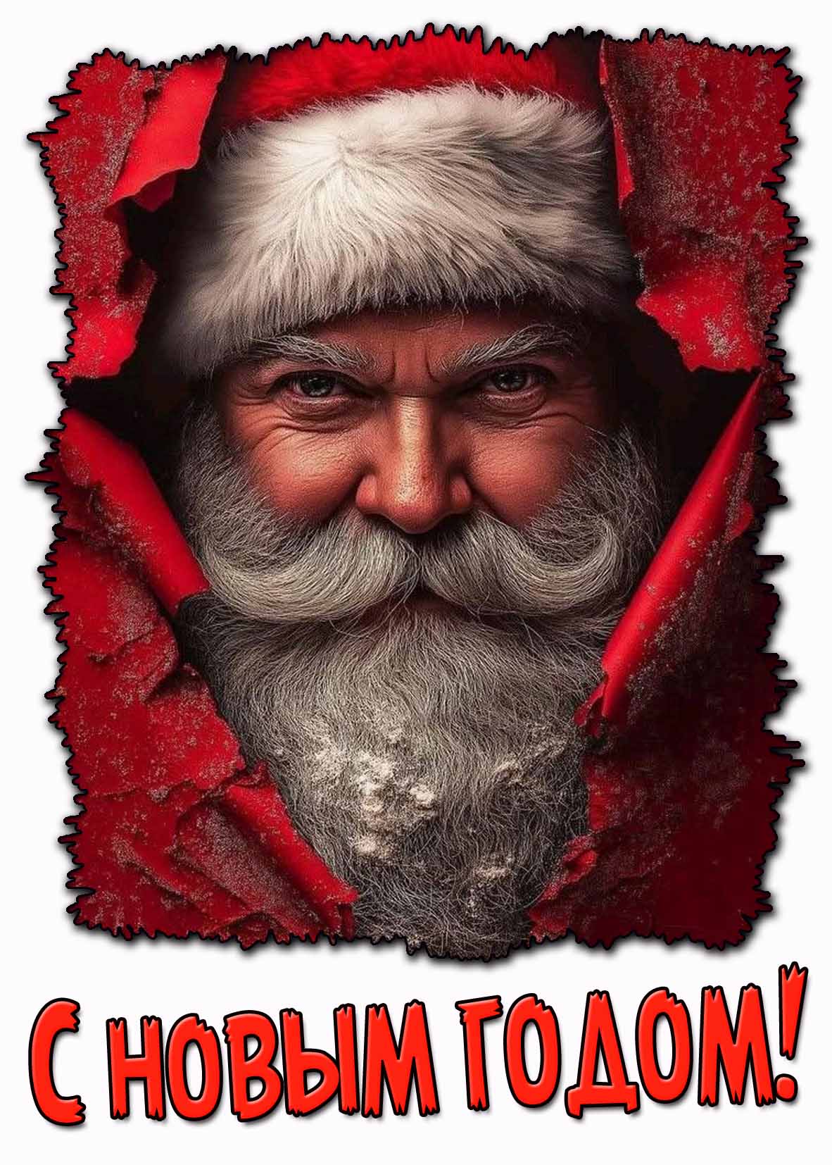 Крутая открытка с Новым годом