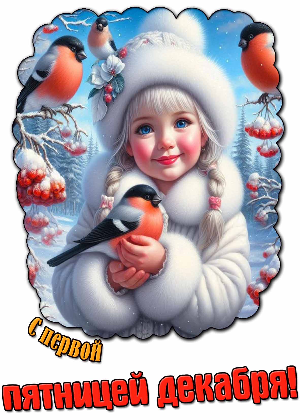 Открытка с первой пятницей декабря