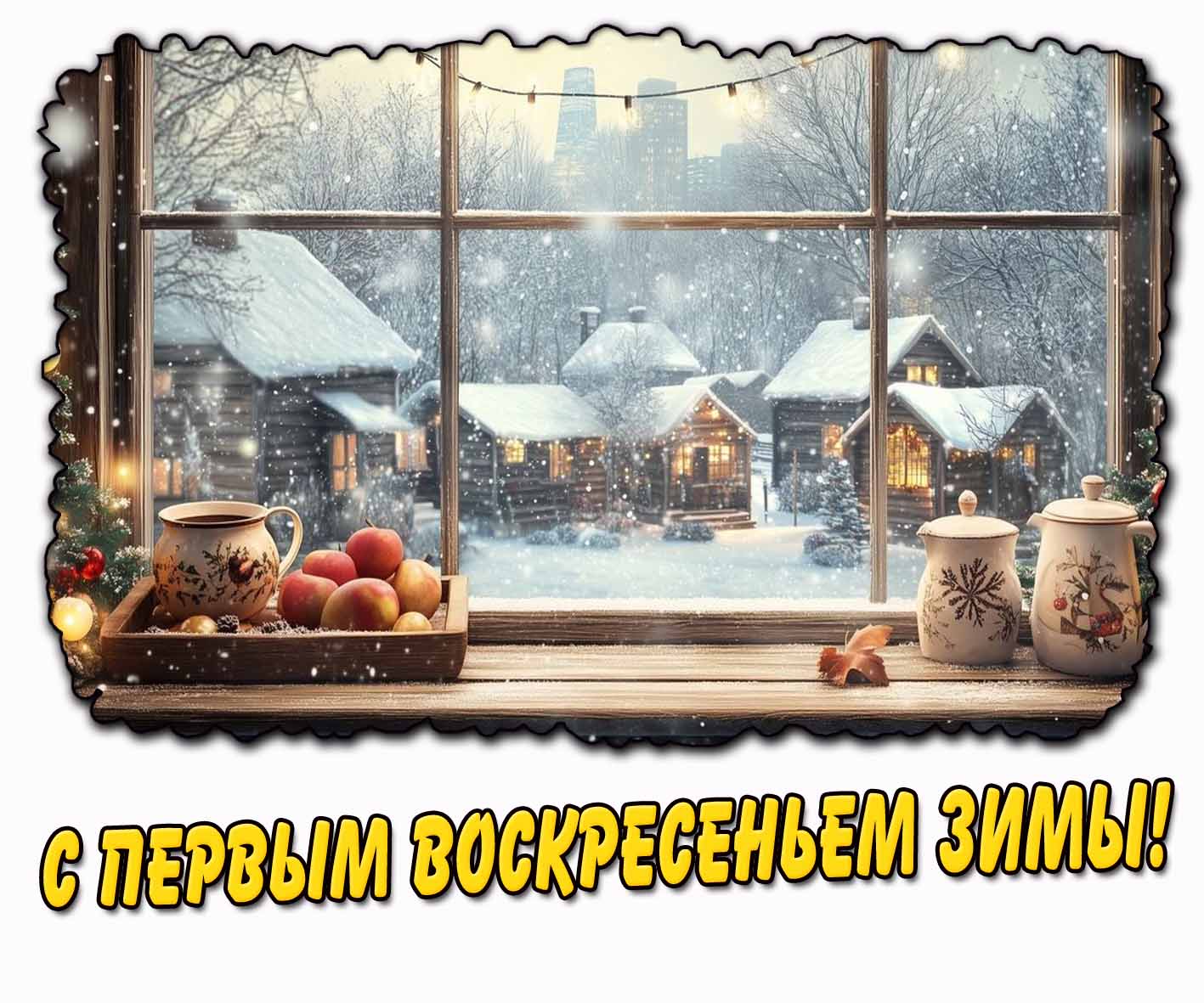 Картинка с первым воскресеньем зимы