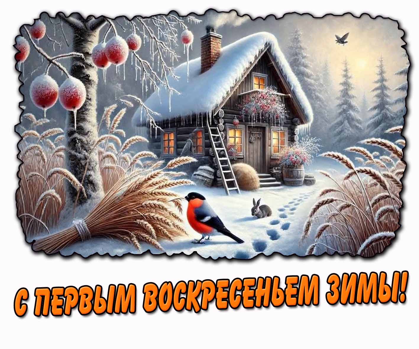С первым воскресеньем зимы! - красивая картинка