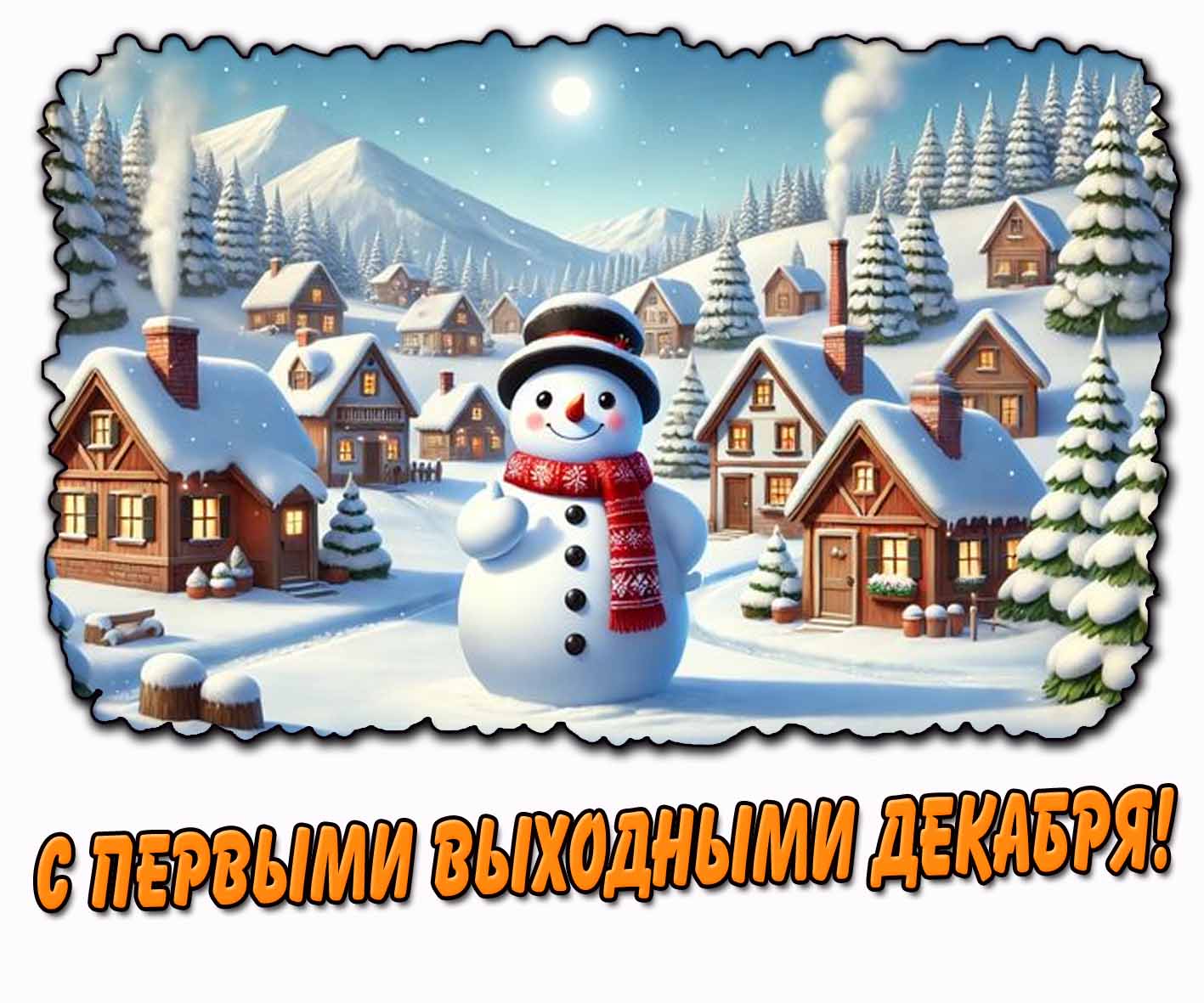 Картинка с первыми выходными декабря