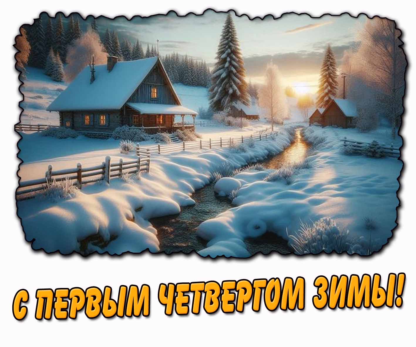 Картинка с первым четвергом зимы