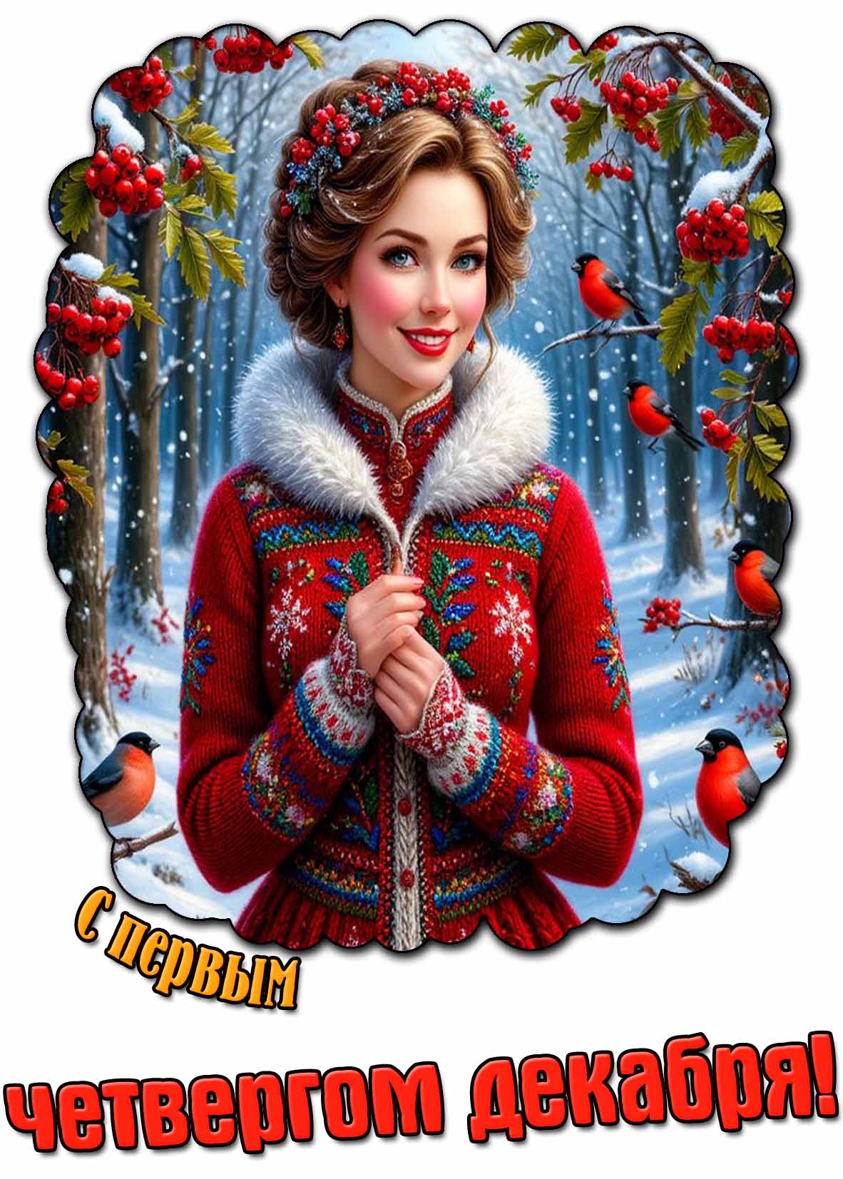 Открытка с первым четвергом декабря