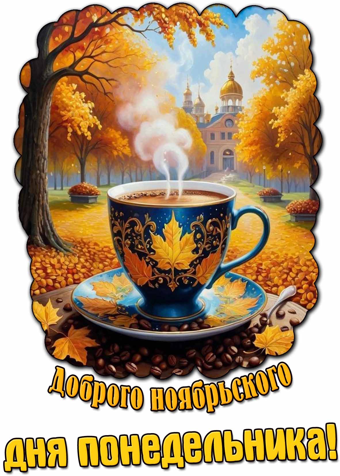 Картинка доброго ноябрьского дня понедельника