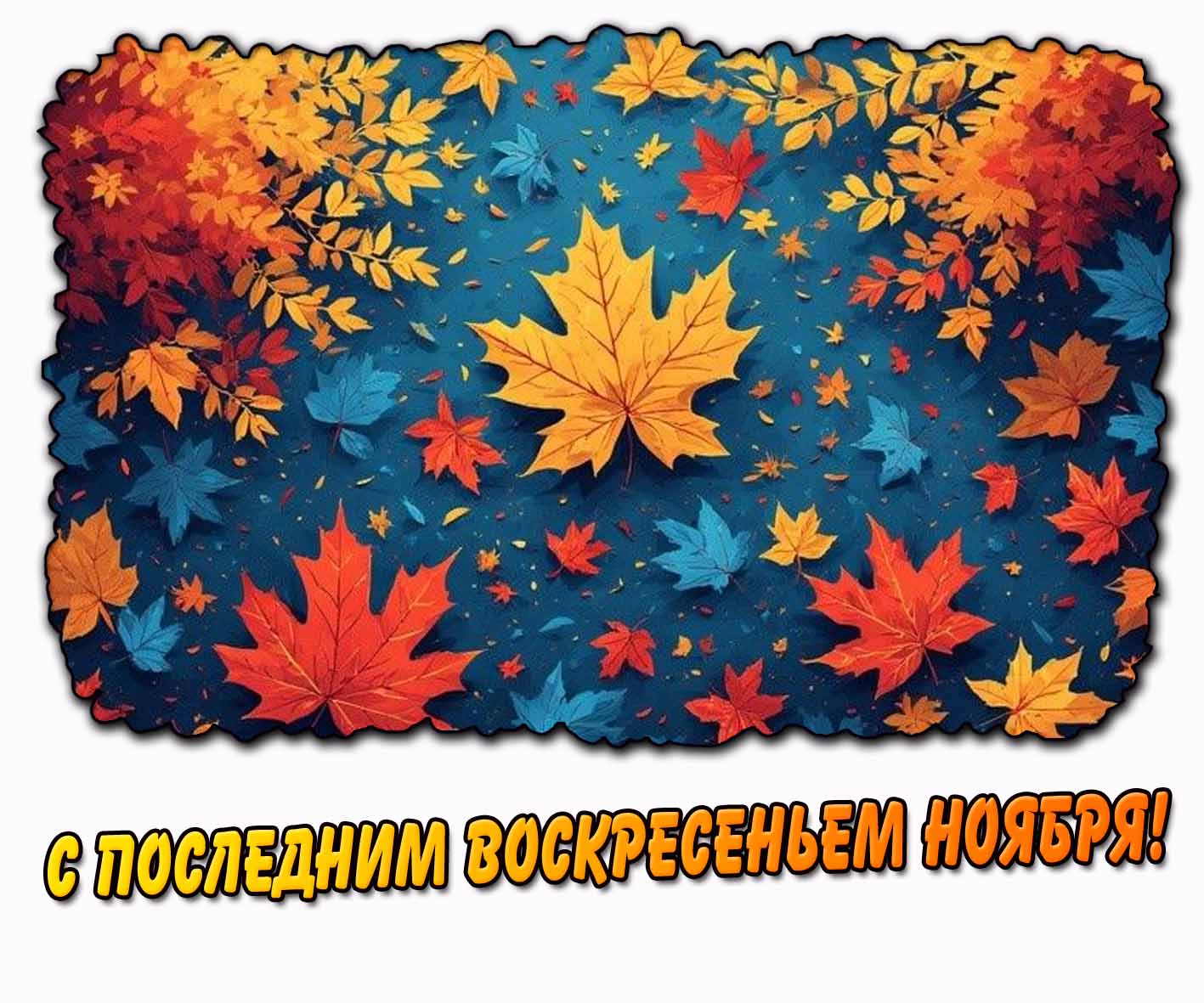 Стильная картинка с последним воскресеньем ноября