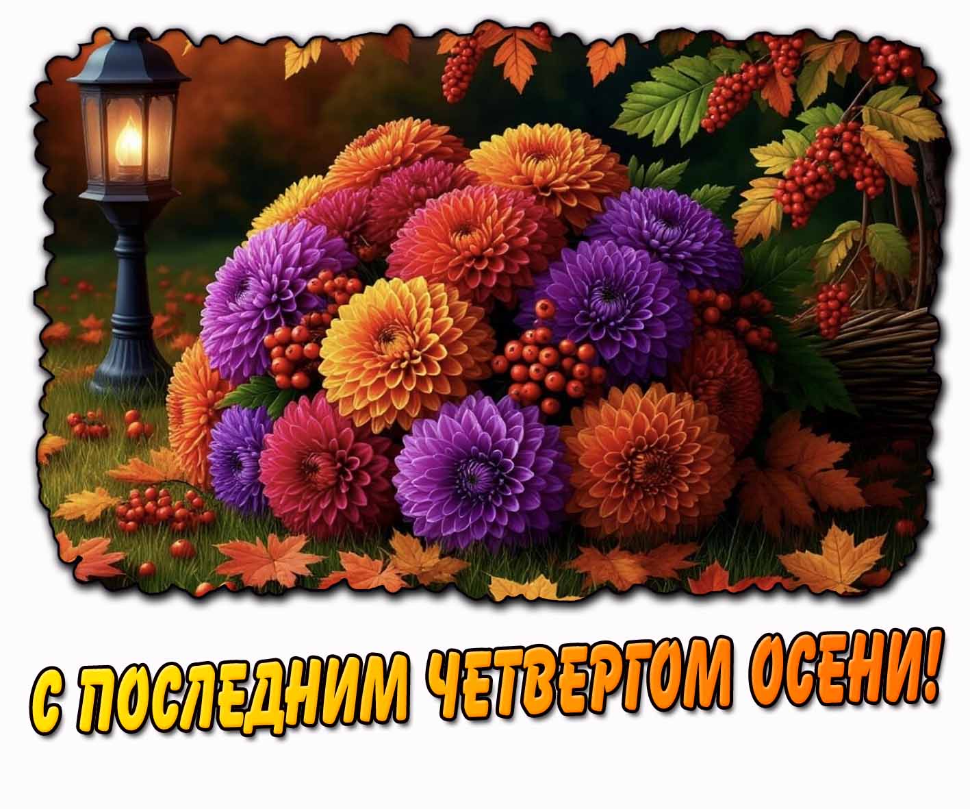 Красивая картинка с последним четвергом осени