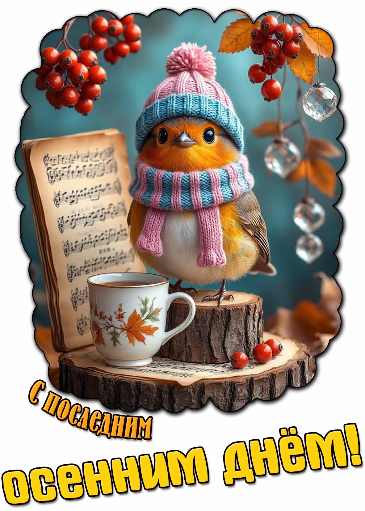 Картинка с последним осенним днём