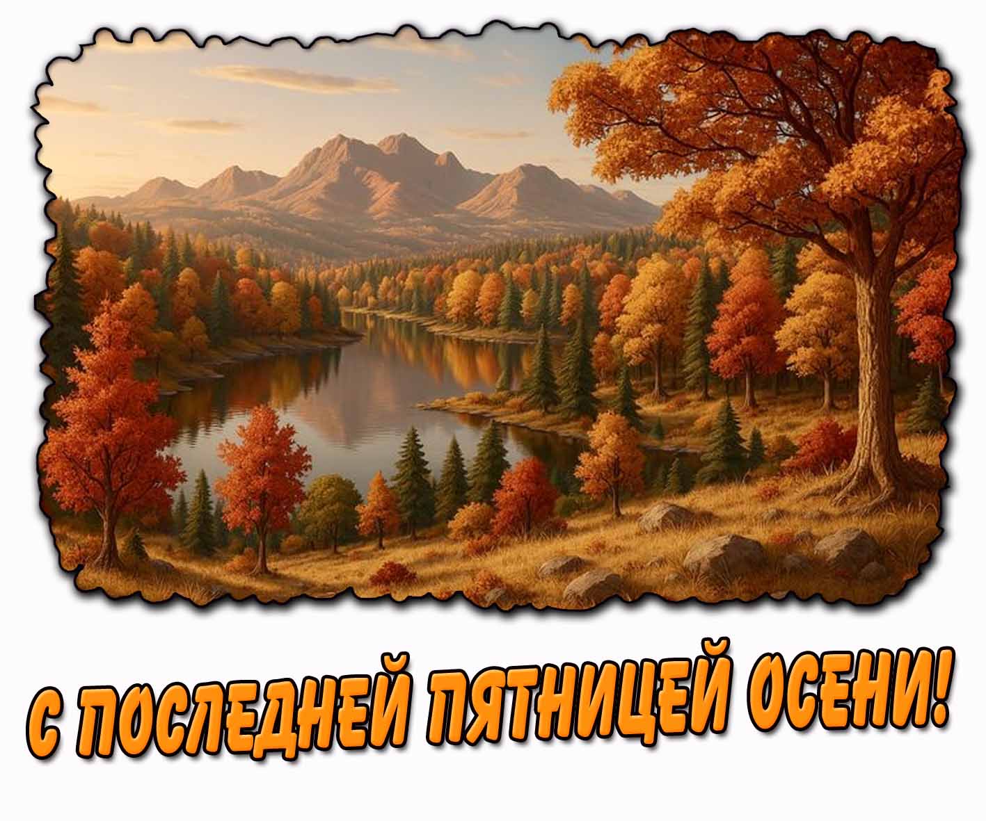 Картинка с последней пятницей осени