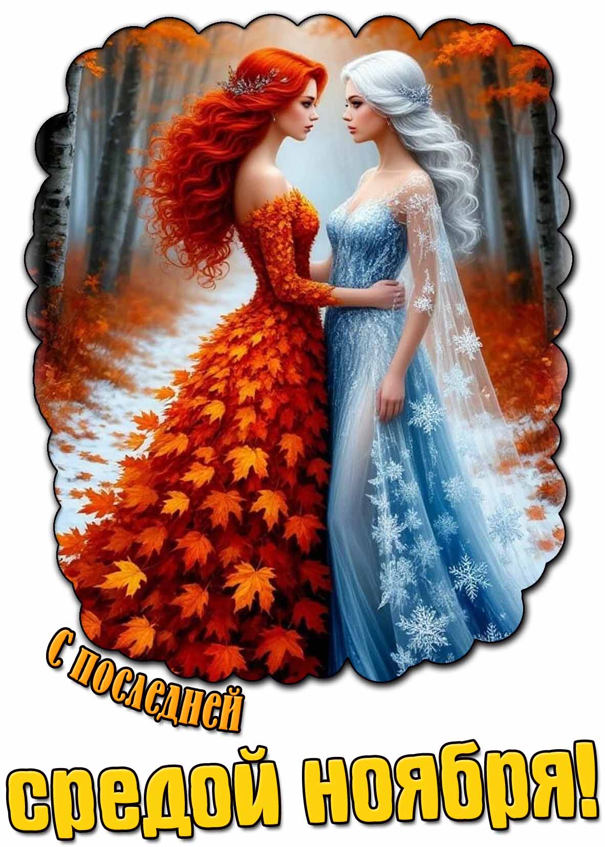 Открытка с последней средой ноября