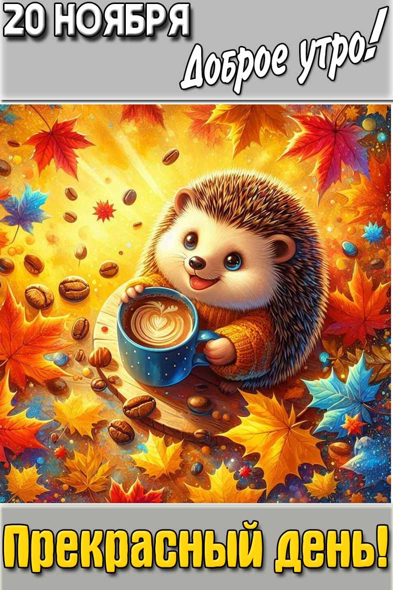 Картинка "20 ноября доброе утро! Прекрасный день!"