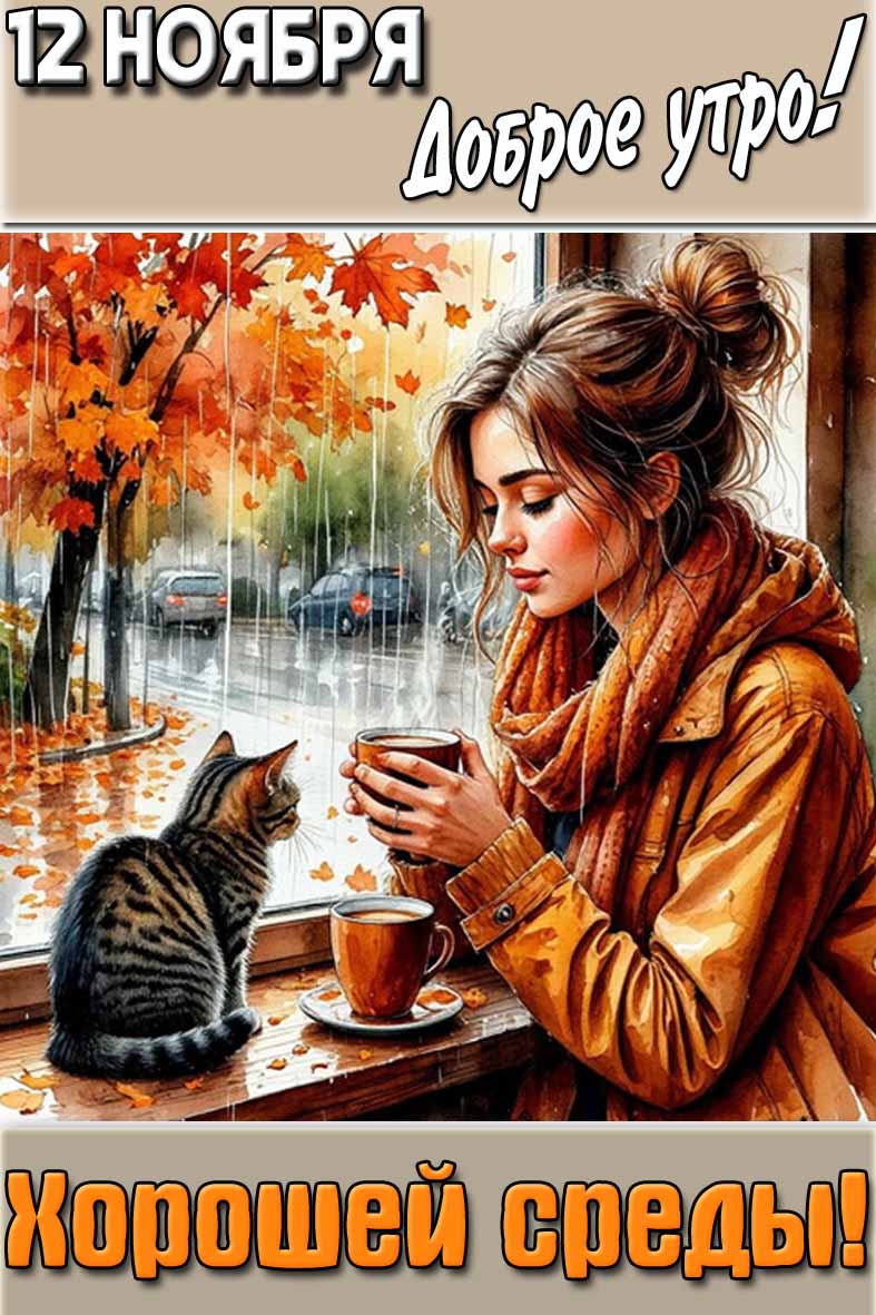 Картинка "12 ноября доброе утро! Хорошей среды!"