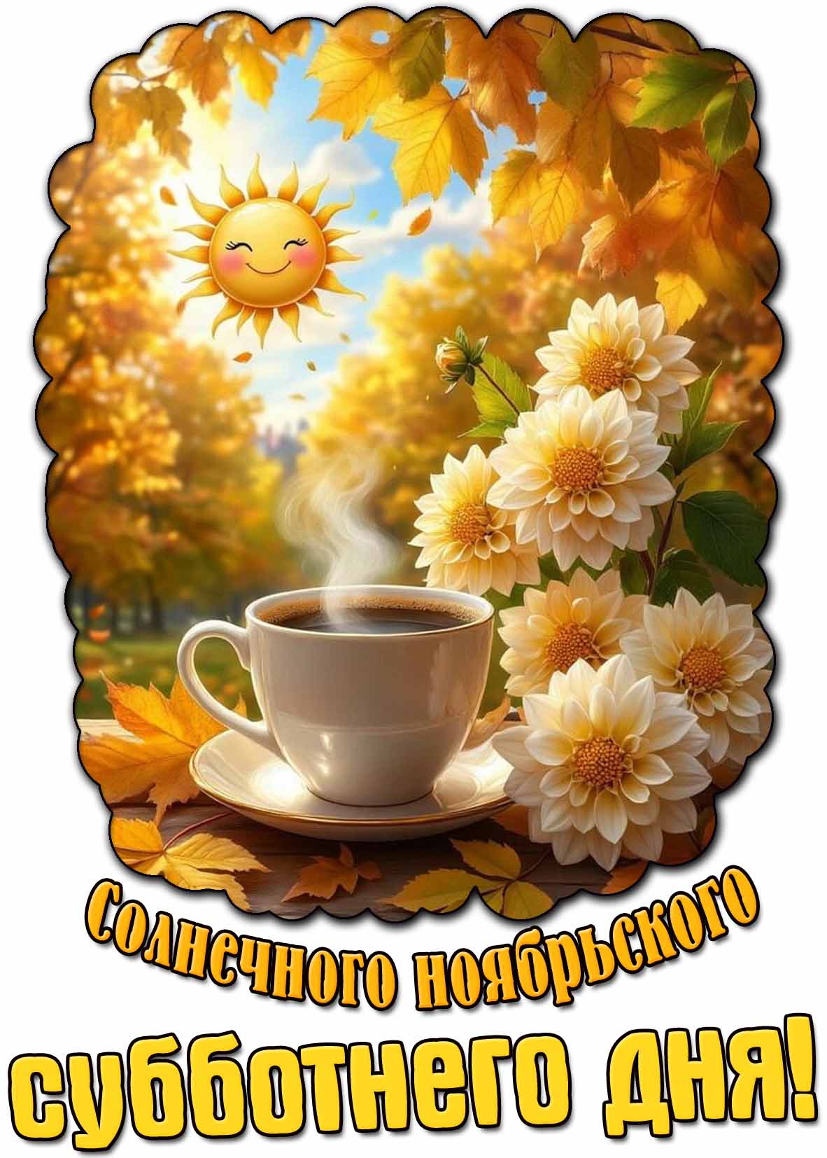 Картинка солнечного ноябрьского субботнего дня