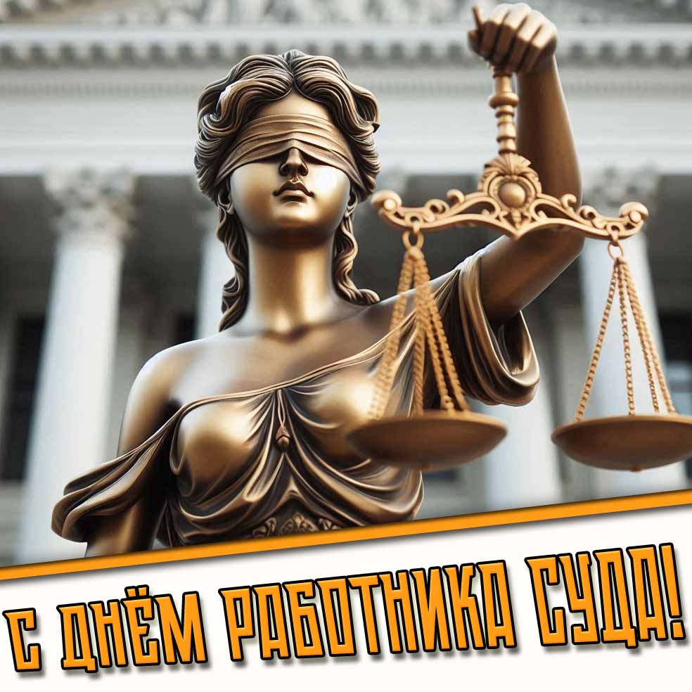 Картинка с фемидой ко дню работника суда