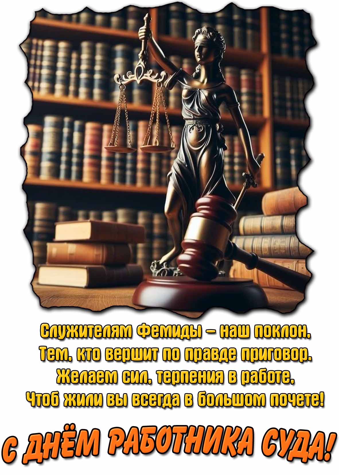 Картинка - поздравление с днём работника суда