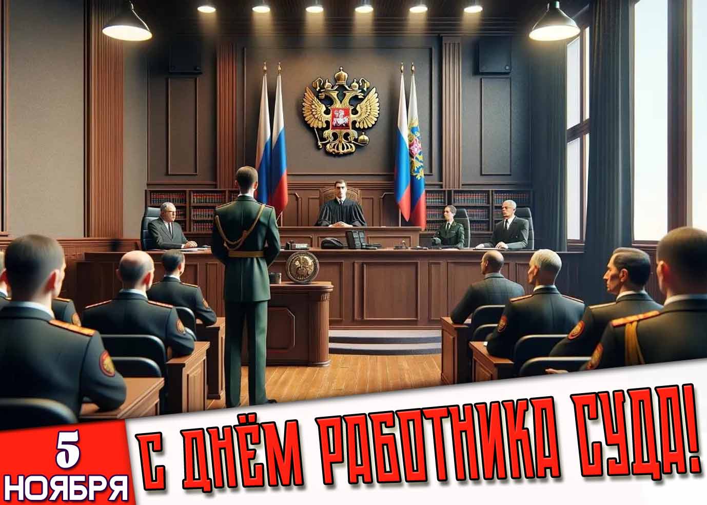 Картинка 5 ноября с днём работника суда