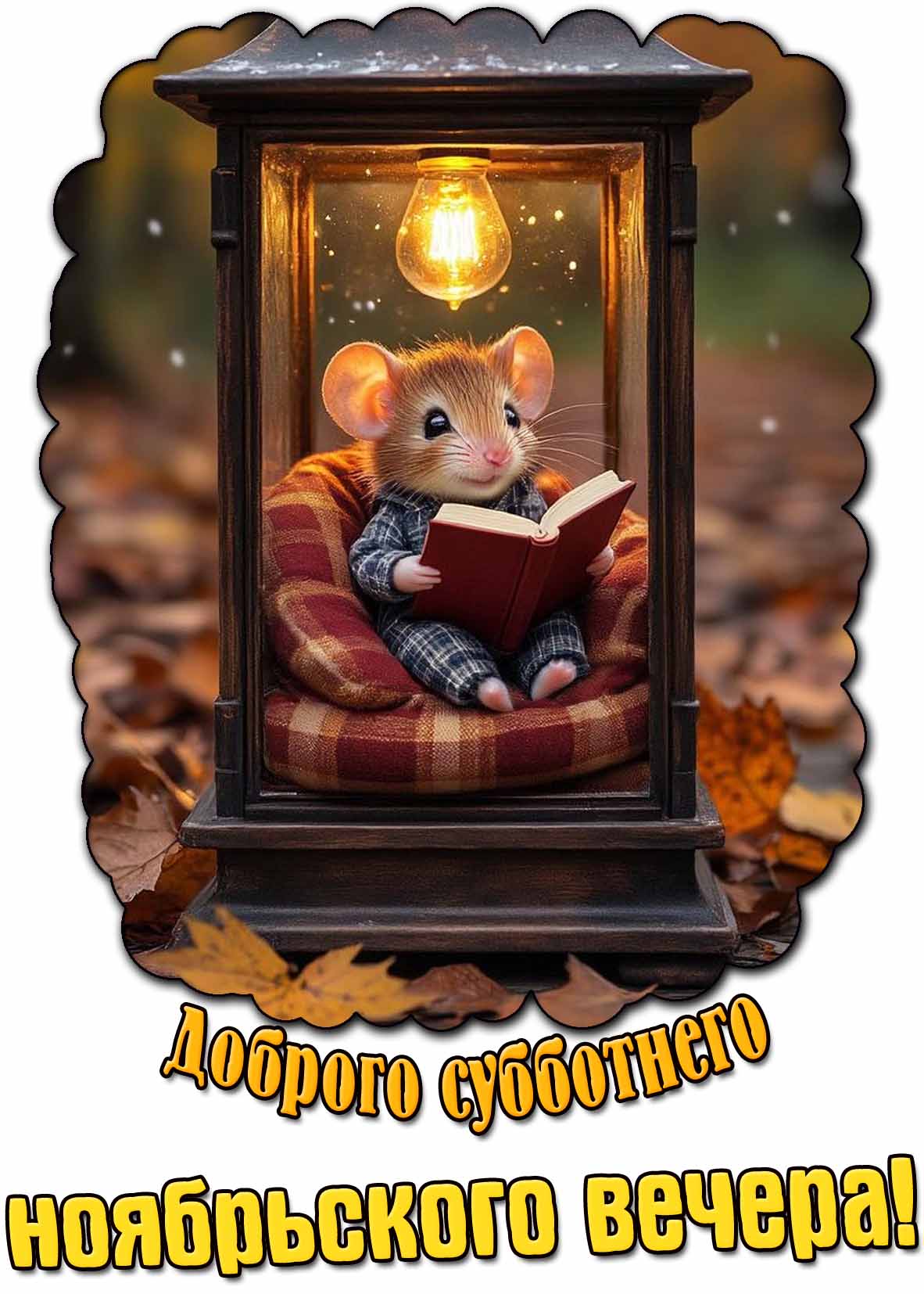 Картинка доброго субботнего ноябрьского вечера