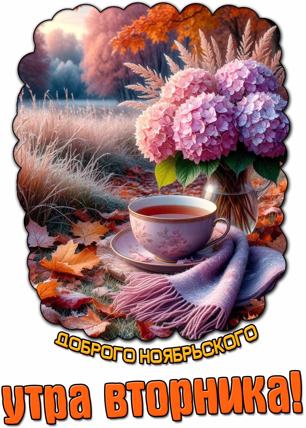 Красивая картинка доброго ноябрьского утра вторника