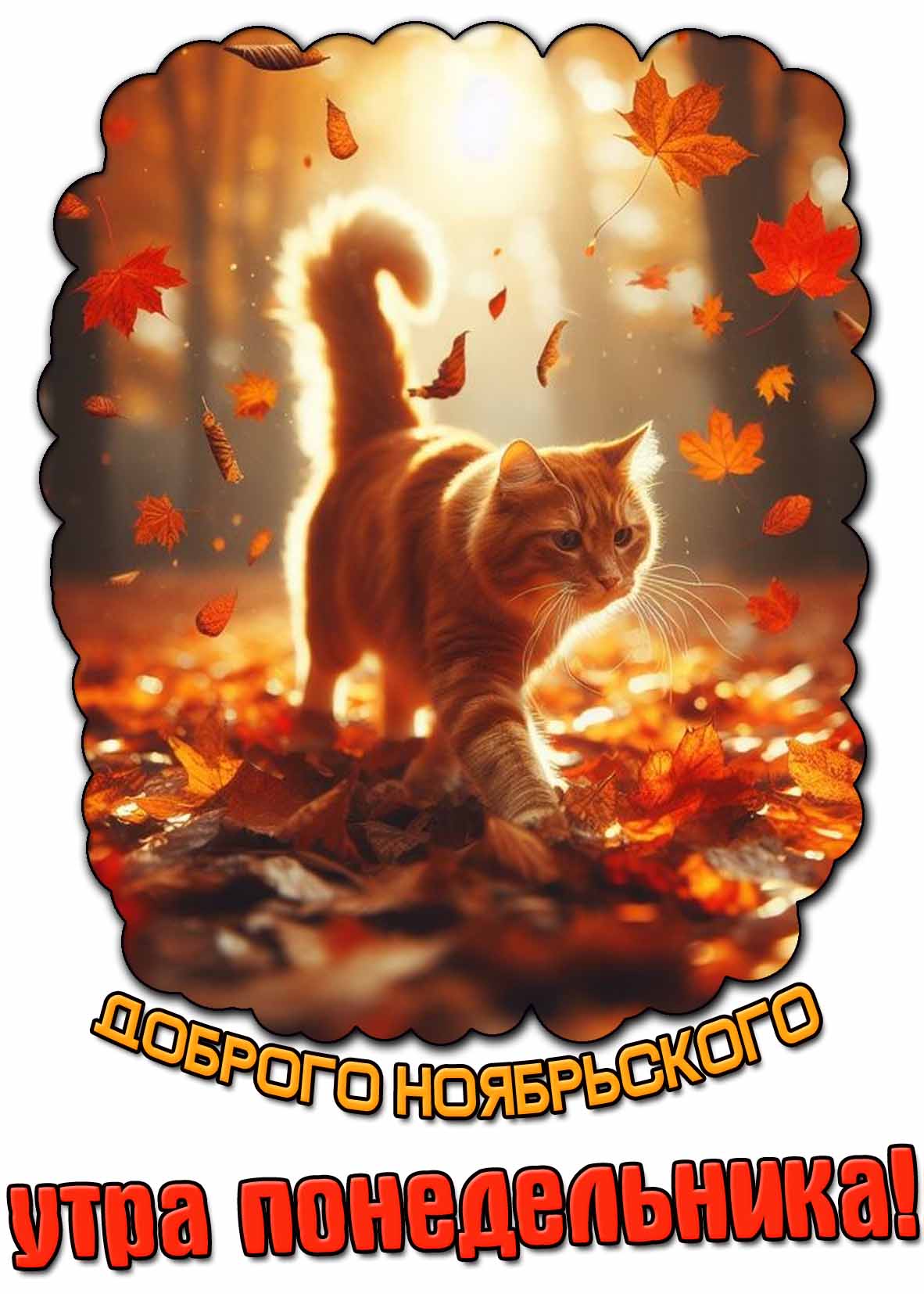 Красивая картинка доброго ноябрьского утра понедельника