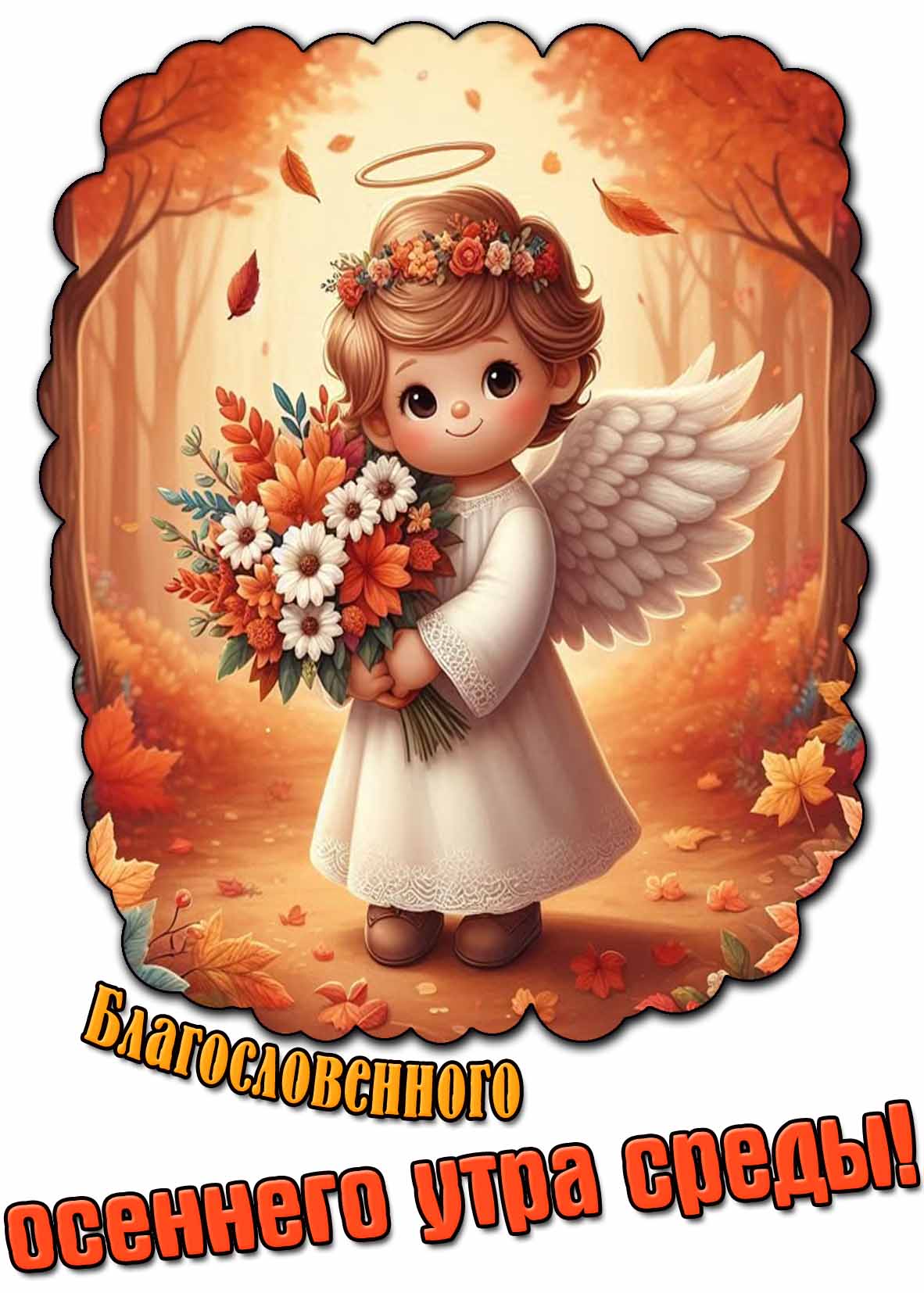 Картинка благословенного осеннего утра среды