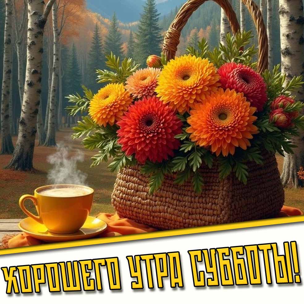 Осенняя картинка хорошего утра субботы