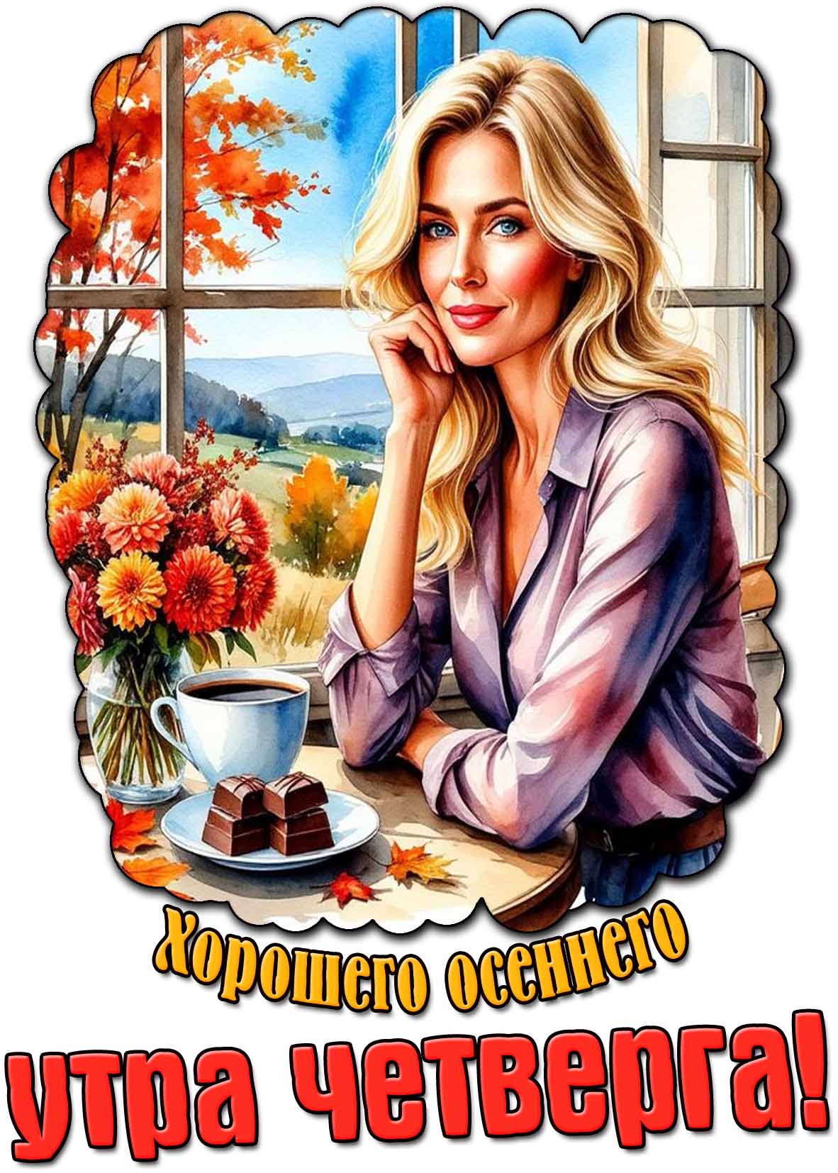 Картинка хорошего осеннего утра четверга