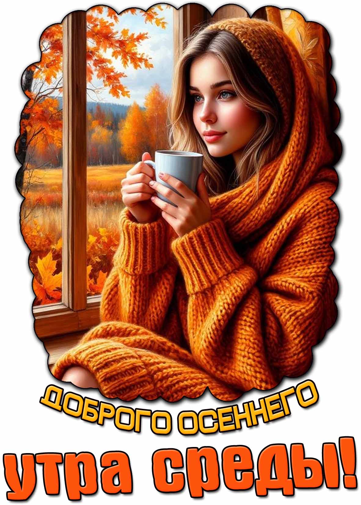 Картинка доброго осеннего утра среды