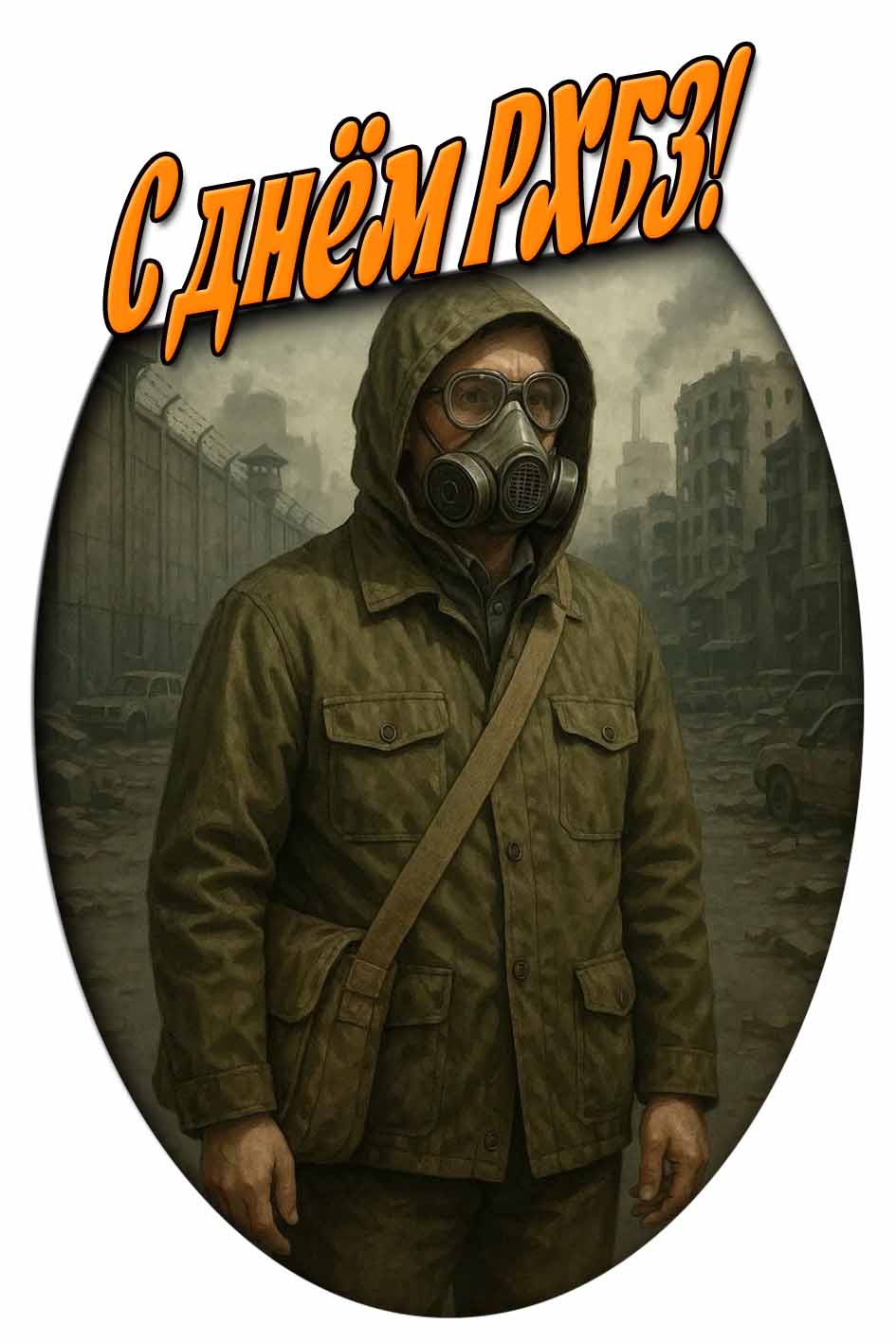 С днём РХБЗ! - прикольная картинка на телефон