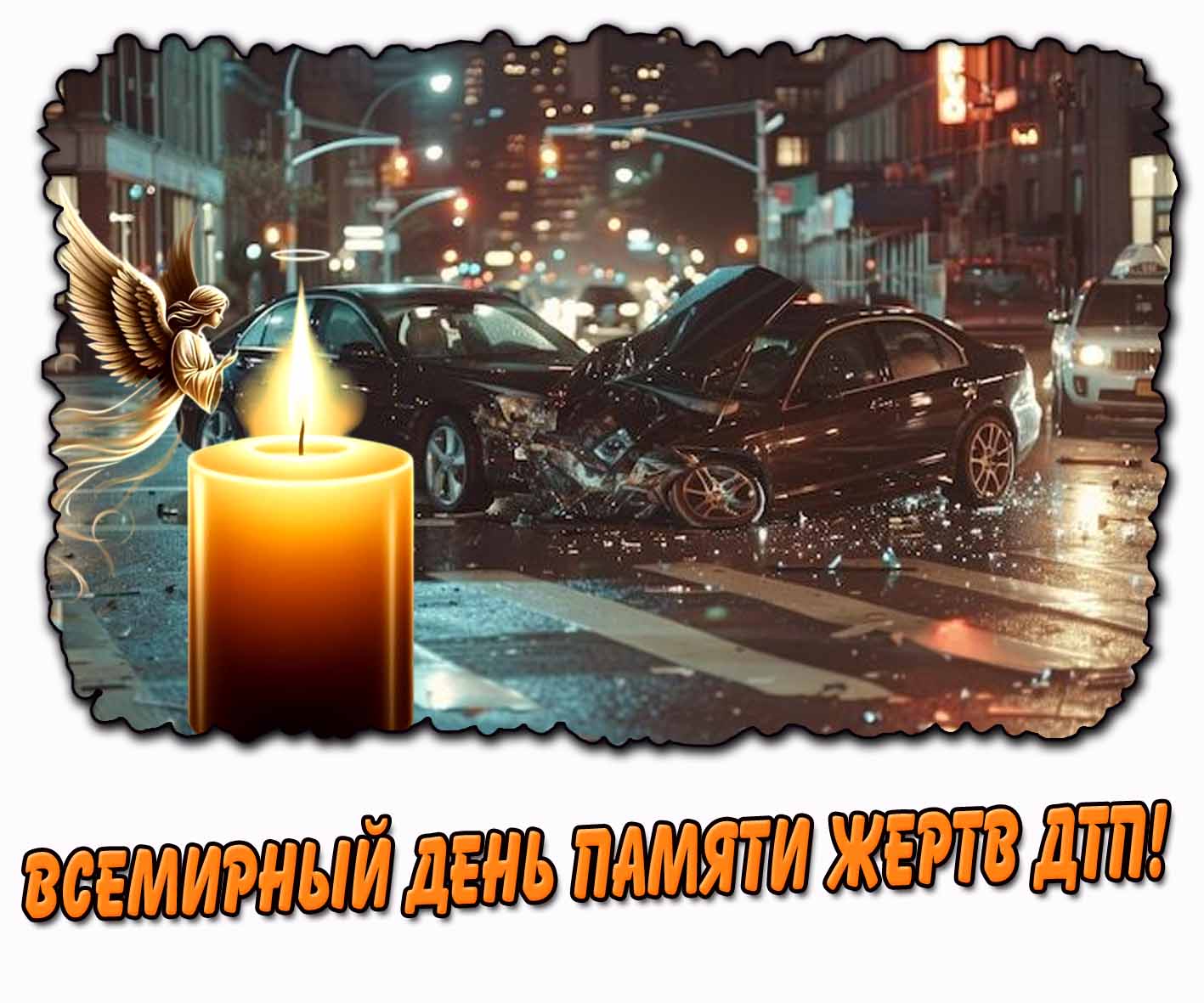 Картинка на Всемирный день памяти жертв ДТП