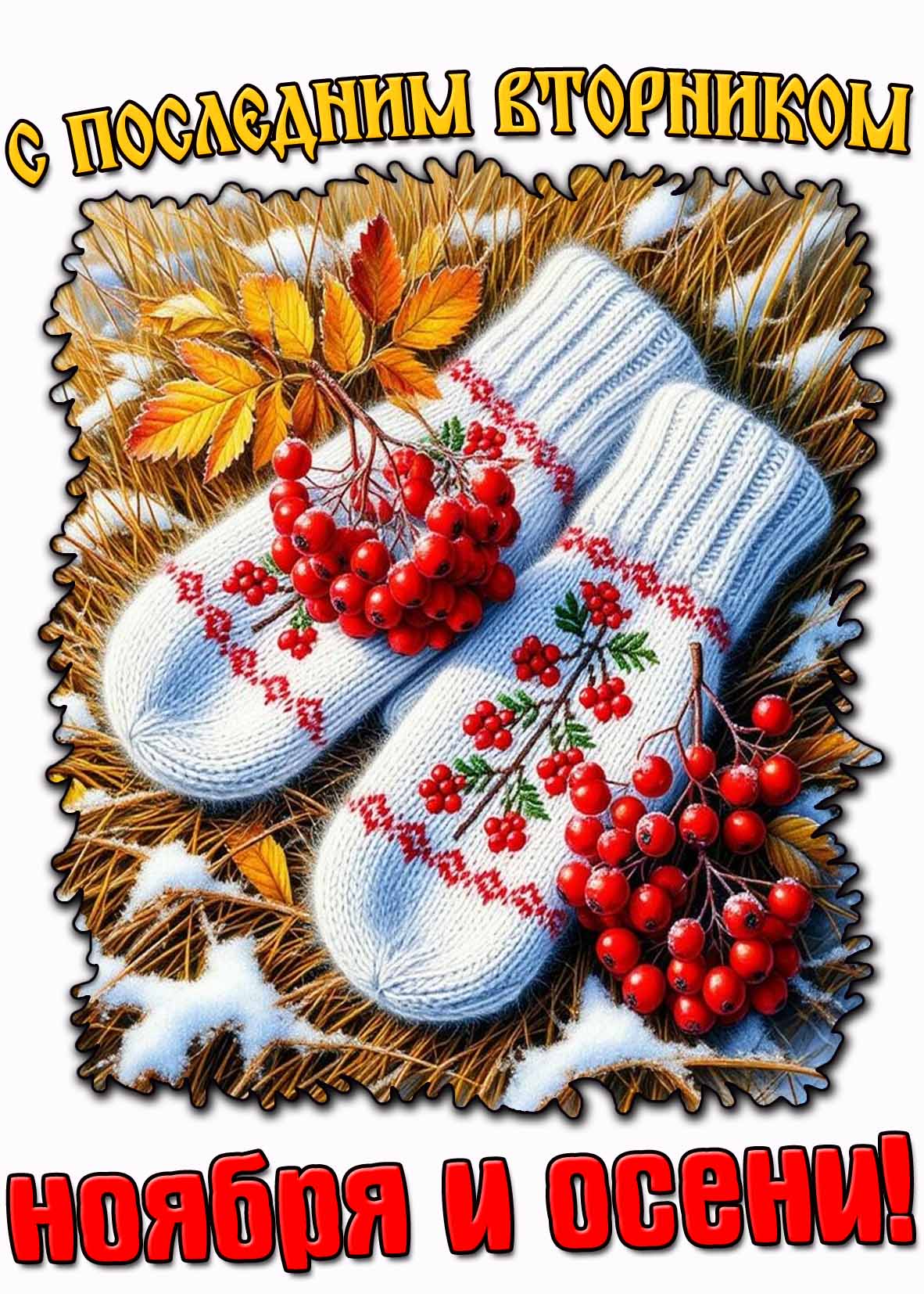 Картинка с последним вторником ноября и осени