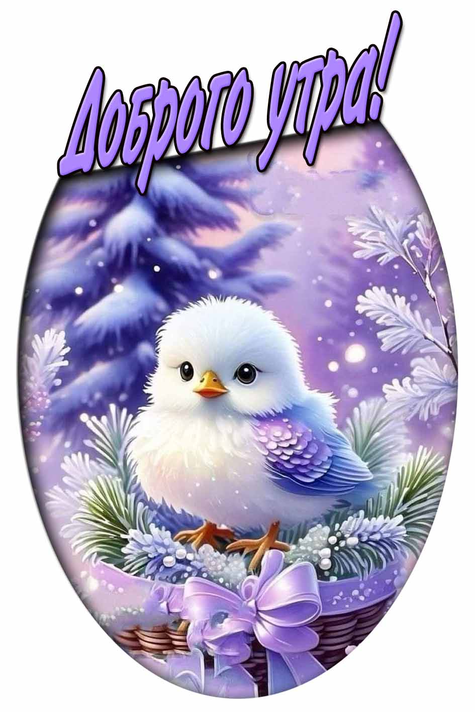 Красивая зимняя картинка "Доброго утра!"