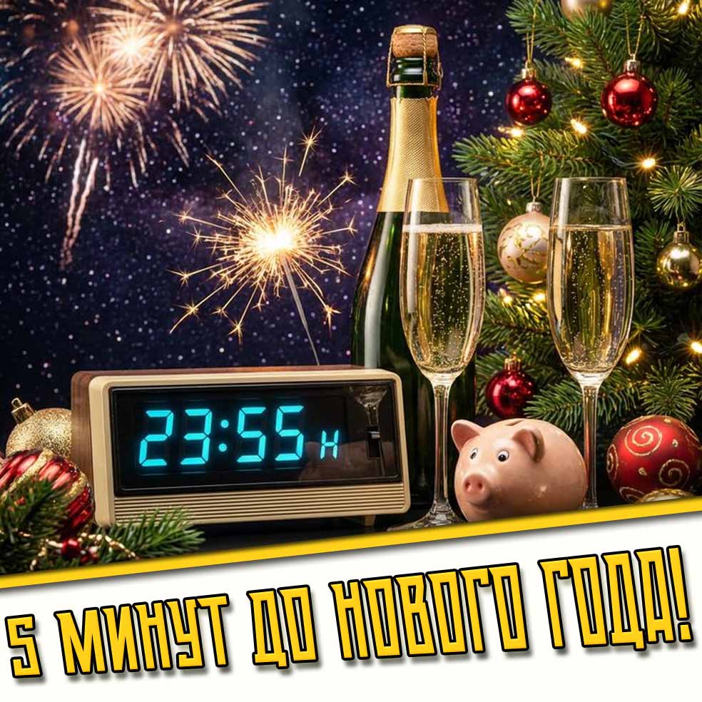 Картинка 5 минут до нового года