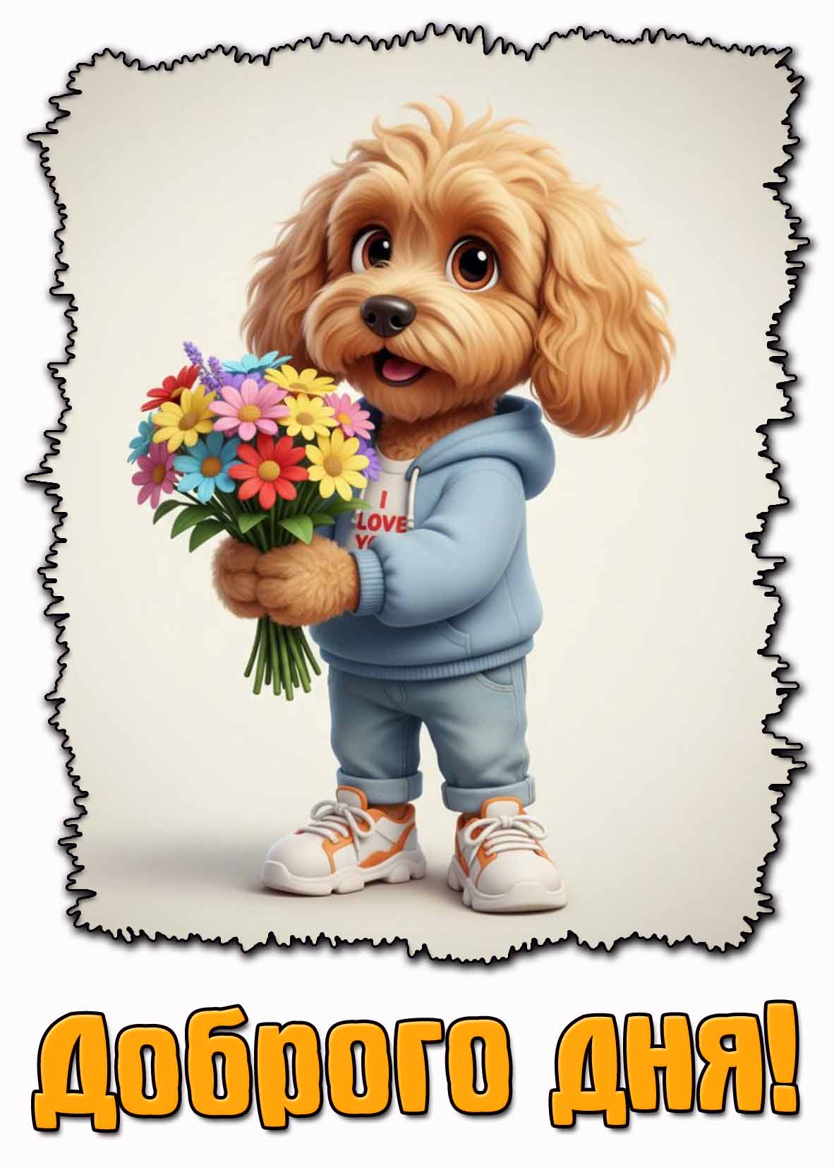 Доброго дня! - прикольная картинка с собакой