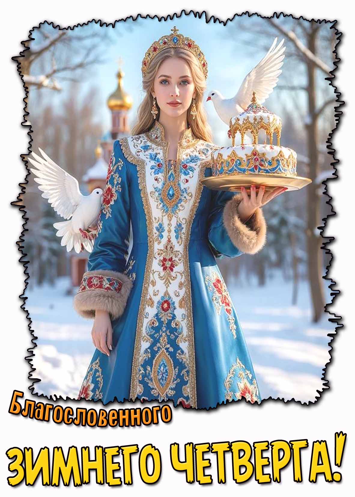 Картинка благословенного зимнего четверга