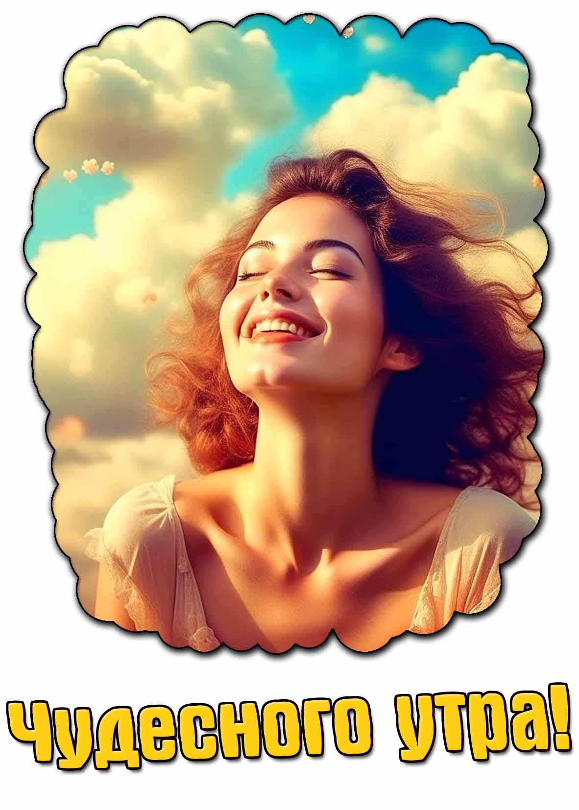 Чудесного утра! - картинка с девушкой