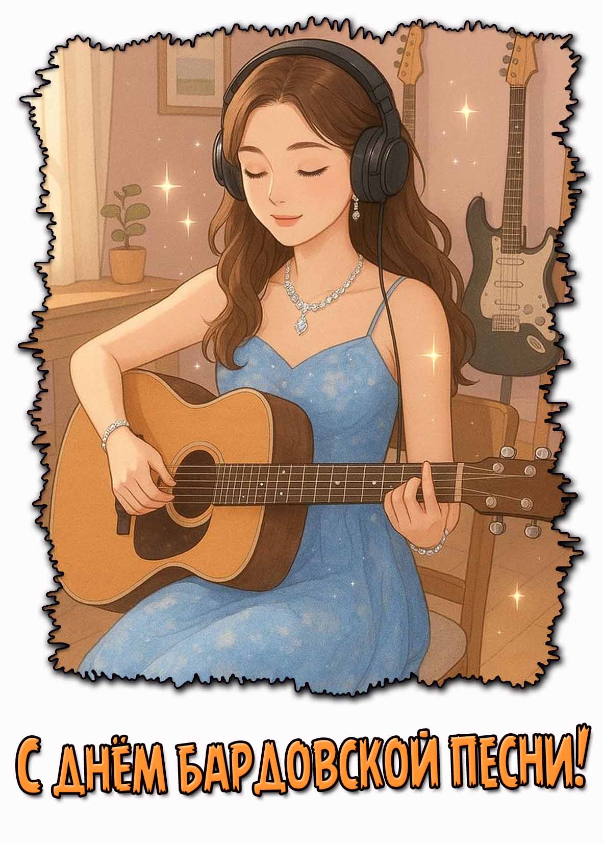 Красивая картинка с днём бардовской песни