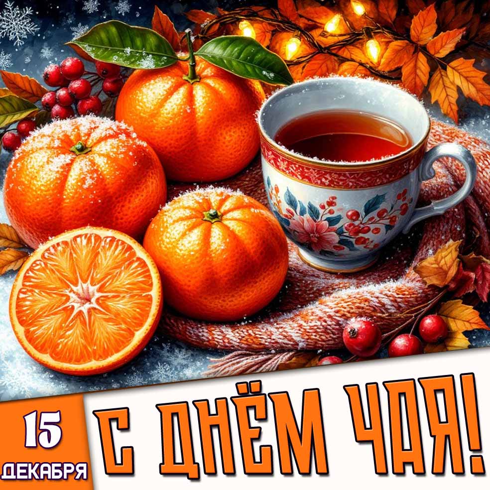 15 декабря - с днём чая! - красивая картинка