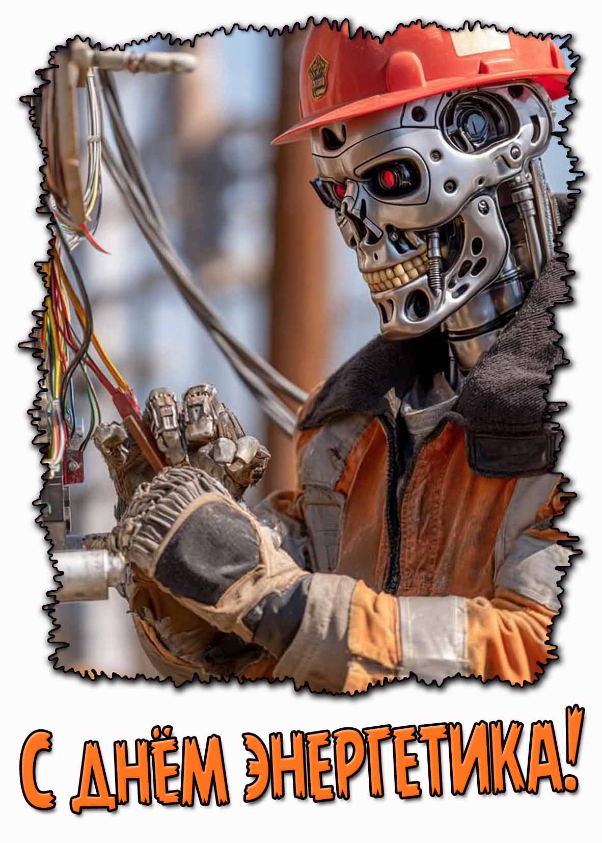 Смешная открытка с днём энергетика