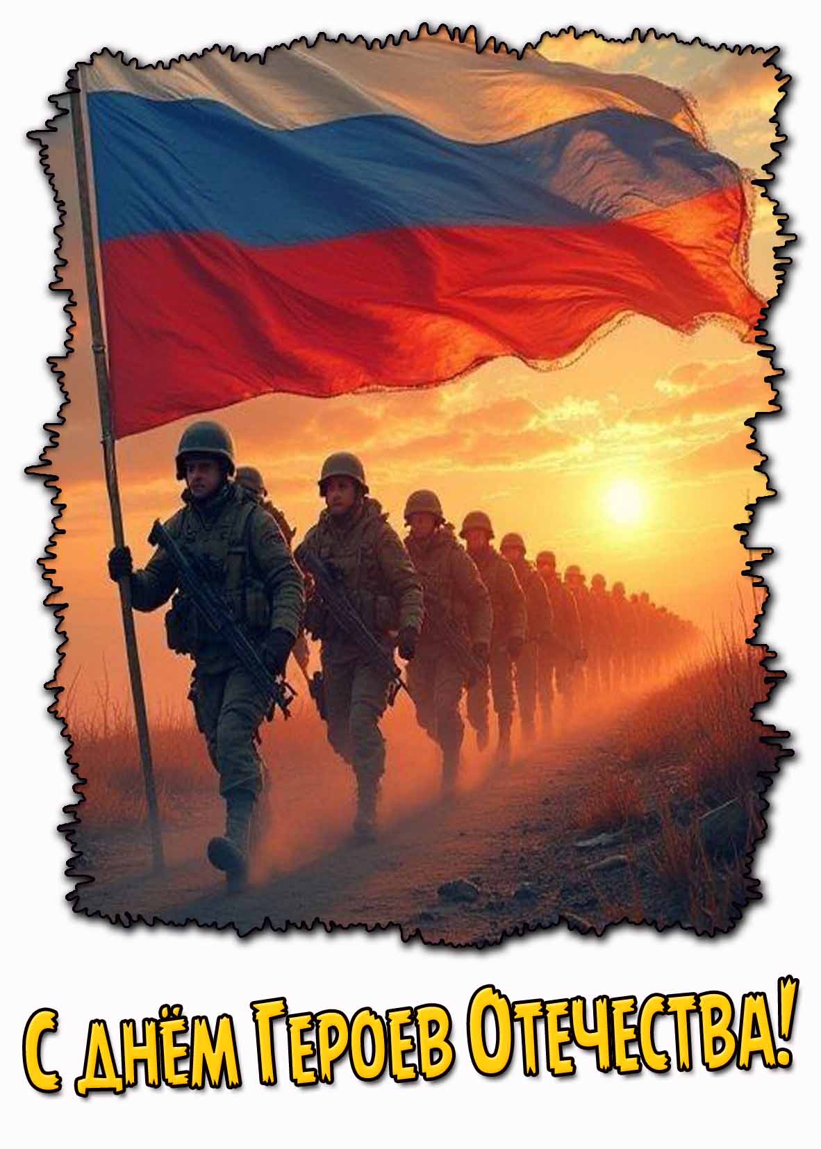 Картинка с днём Героев Отечества