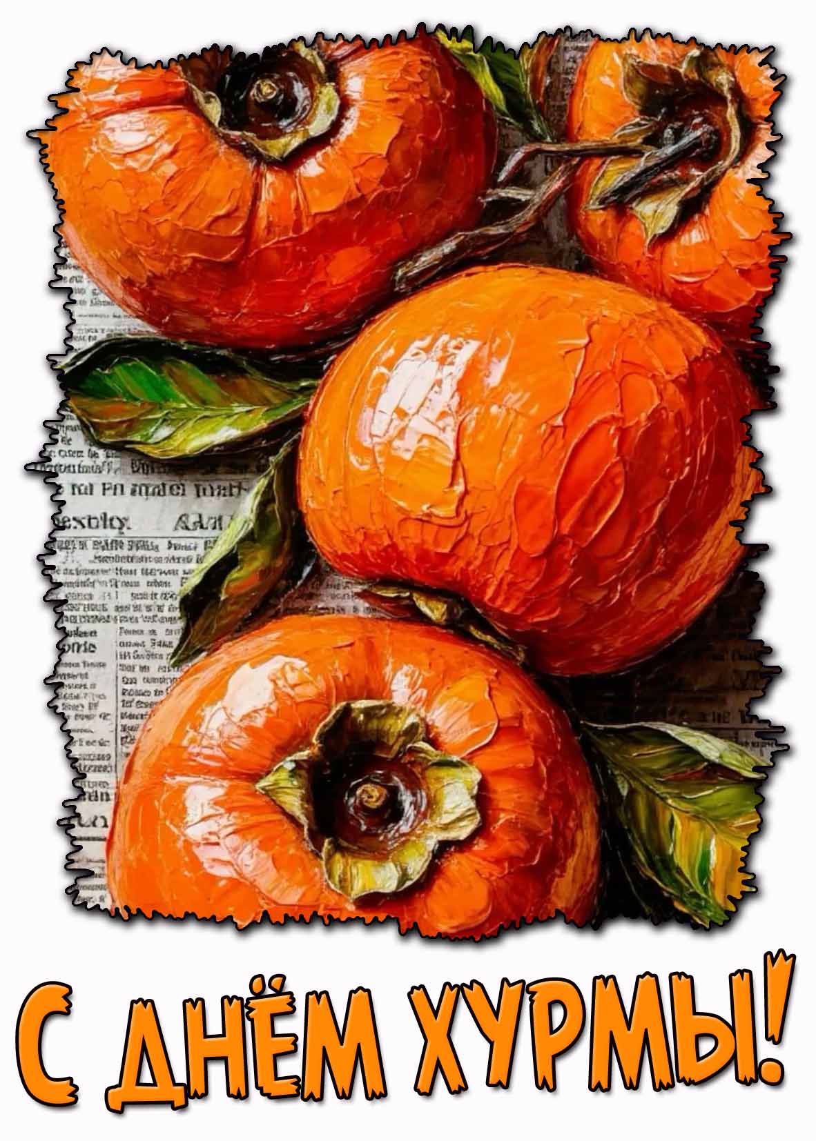 С днём хурмы! - красивая открытка