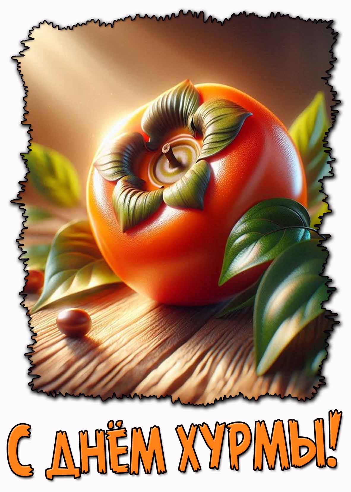Открытка с днём хурмы