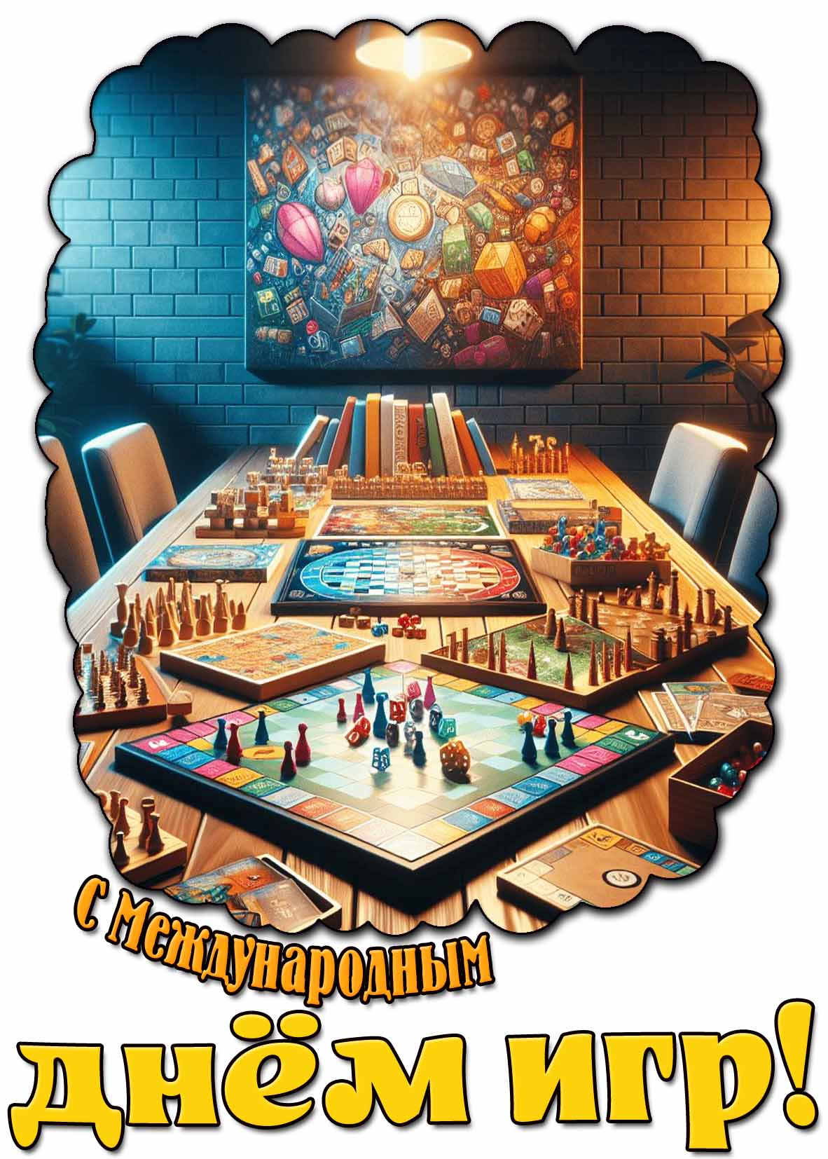 Картинка с Международным днём игр