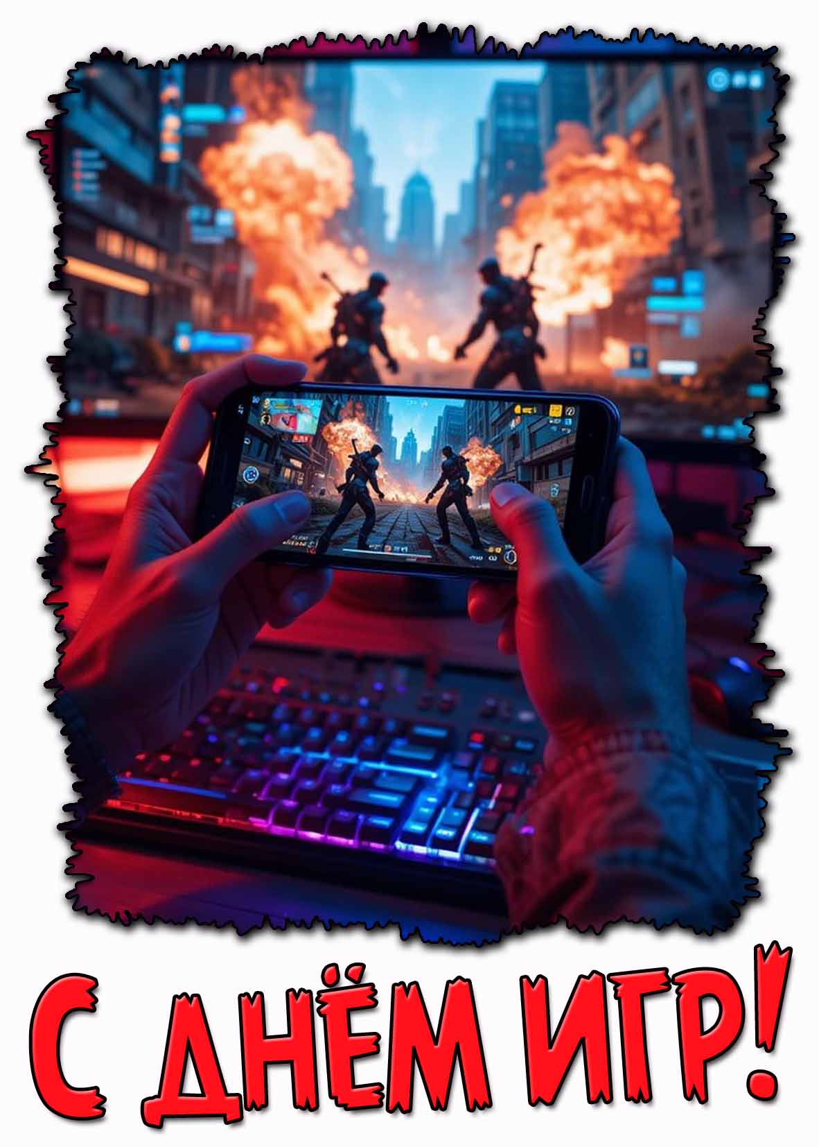 Красивая картинка с днём игр