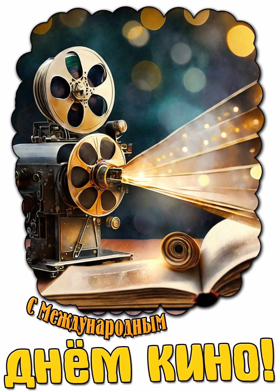С Международным днём кино! - красивая картинка