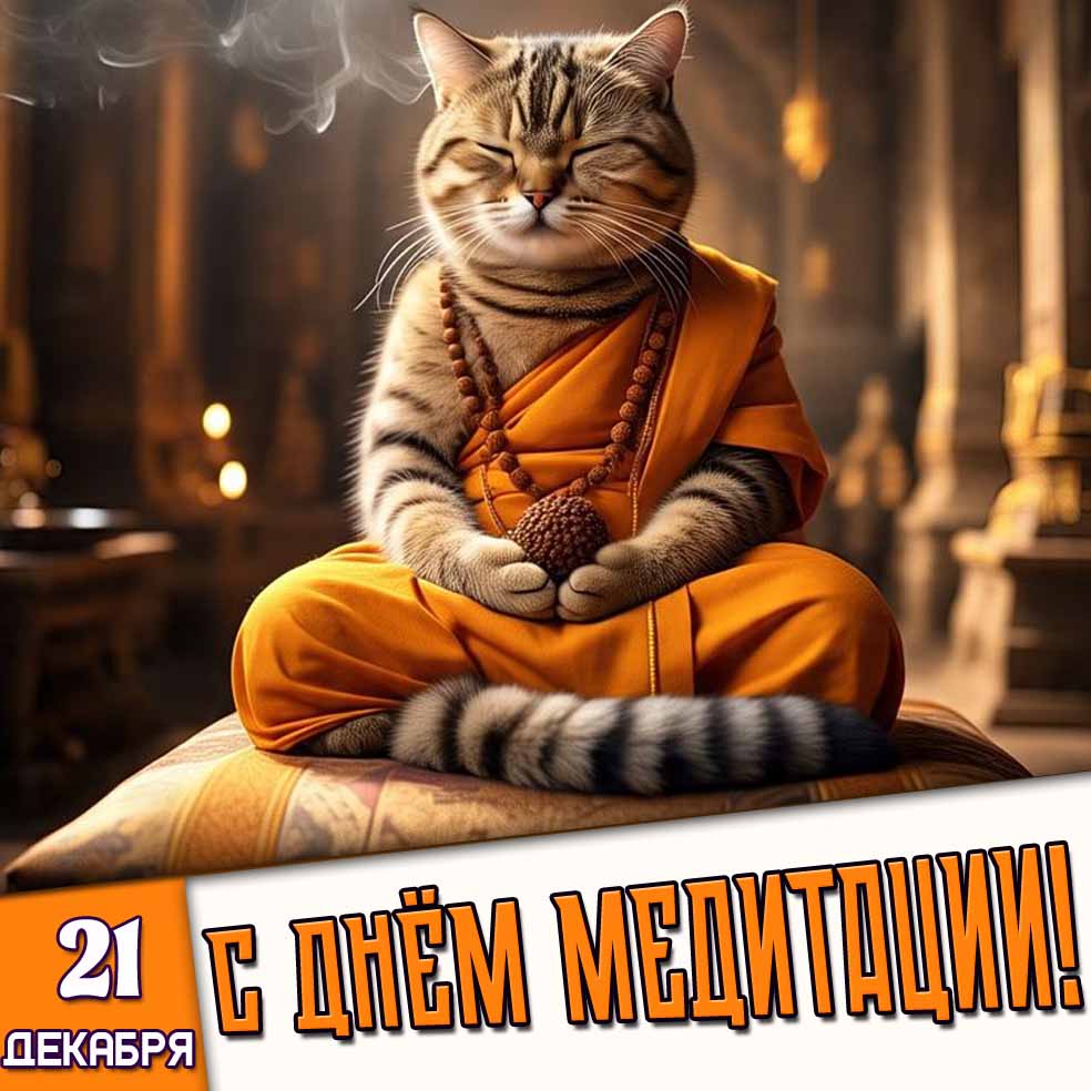 Картинка 21 декабря - С днём медитации!